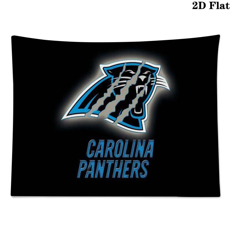 Carolina Panthers Wall Tapestry Aesthetic Wall Hanging Printed Fabric Blanket Decorative Tapestries for Bedroom Living Room Home Decor