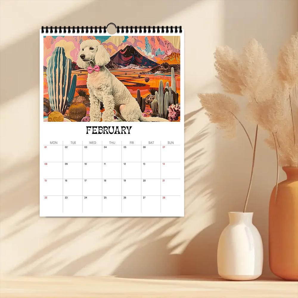1pc 2026 Wall Calendar, Space Art, Realistic Sci-Fi Design, 12 Unique Patterns, Perfect Gift for Birthdays & Holidays