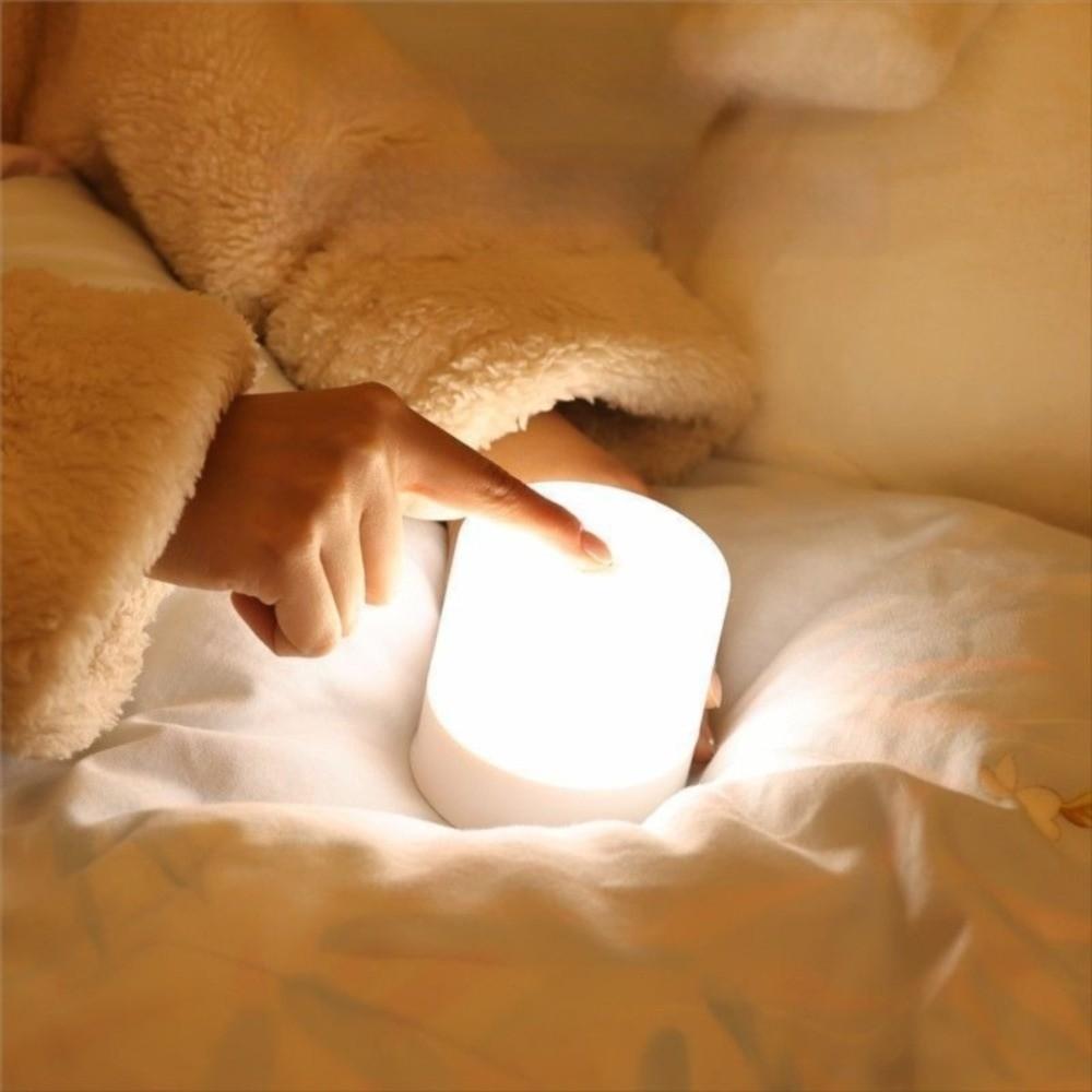 Touch Screen LED Night Light USB Rechargeable Soft Light Touch Night Lamp Bedroom Decor Gift Dimmable Bedside Lamp Bedroom