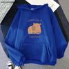 Capybara Hoodies Chilin Like A Sweatshirts Women Long Sleeves Tops Women Clothing Clothes Kawaii Animal Graphic