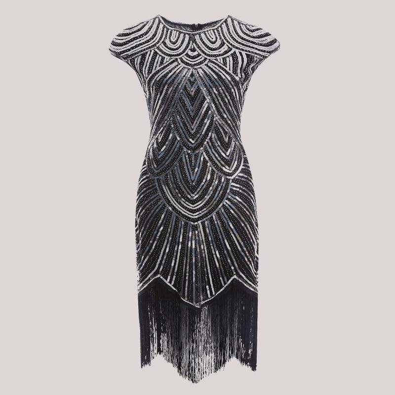 2026 Glam Sequin Tassel Dress: Elegant & Sexy Celebrity Style S