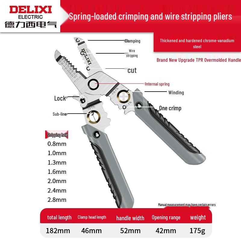 DELIXI Multi-function Wire Stripper Pliers