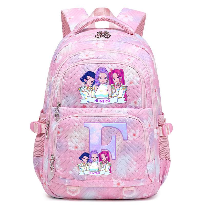 Kpop Anime Aufdruck 26 Buchstaben Rucksack Große Kapazität Mittelschüler Lässige Schultasche