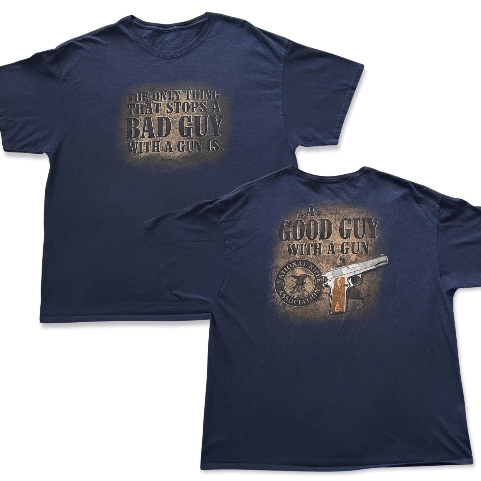 

NRA Good Guy Y2K Retro Shirt Mens Size XL 4XL