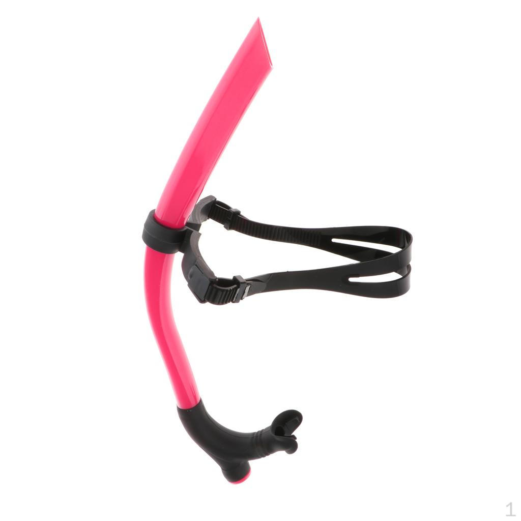 1 Stück Schnorchel mit Kopfband Silikon-Mundstück Ausblasventil Mittelmontage für das Training