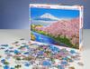 In Beverly 1000 Piece Jigsaw Puzzle Fuji and Juni River Cherry Blossom Trees X 72 [Made Japan] (49 Cm) 1000-014