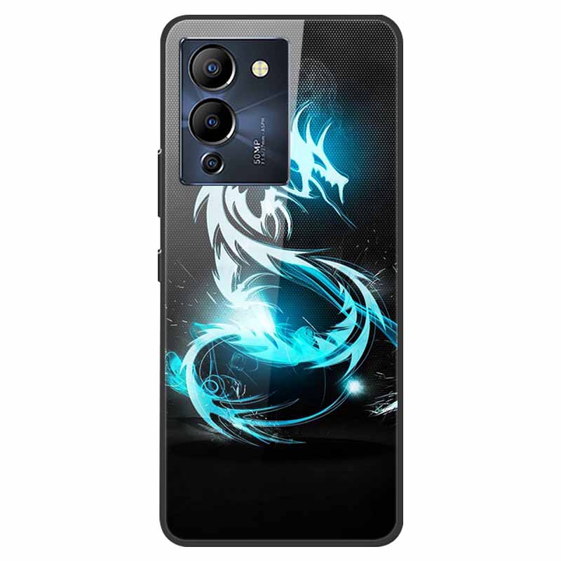 For Infinix Note 12 G96 Case X670 Marble Tempered Glass Hard Back Cover for Infinix Note12 Helio G96 Phone Cases 6.7'' Fundas