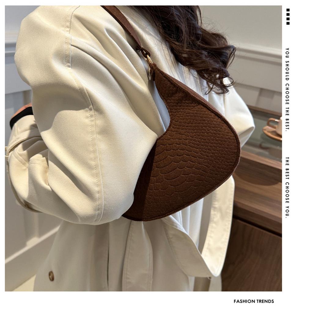 NEW Crescent Bag Shoulder Bags Underarm Bag Vintage Armpit Bag Versatile Tote Bag Fashion Handbag for Girl Women