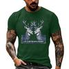 Herren Lustiger Tier-Spruch Print Vintage T-Shirt, Locker Atmungsaktiv Sommer Freizeit Oberteil