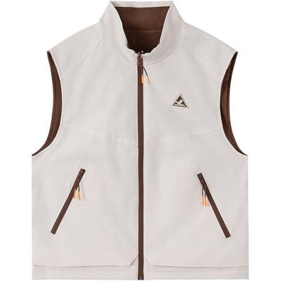 Li Ning Sports Trend Series Loose Stand Collar Woven Vest Women Vest AMRV038-4