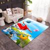 Train Adventure Journey Themed Anti-Slip Rugs - Polyester Home Decor, Suitable for Bedrooms, Living Rooms, Doorways, Studios, and Decorations