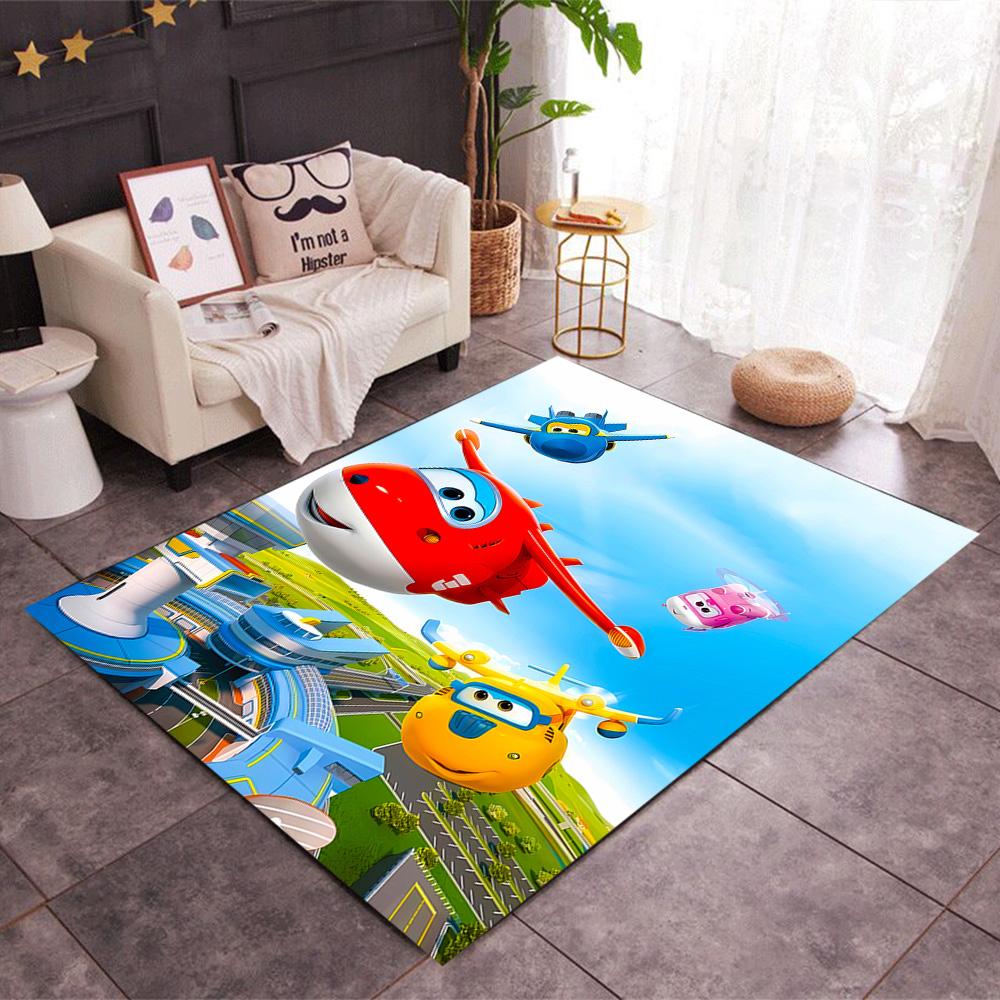 Train Adventure Journey Themed Anti-Slip Rugs - Polyester Home Decor, Suitable for Bedrooms, Living Rooms, Doorways, Studios, and Decorations