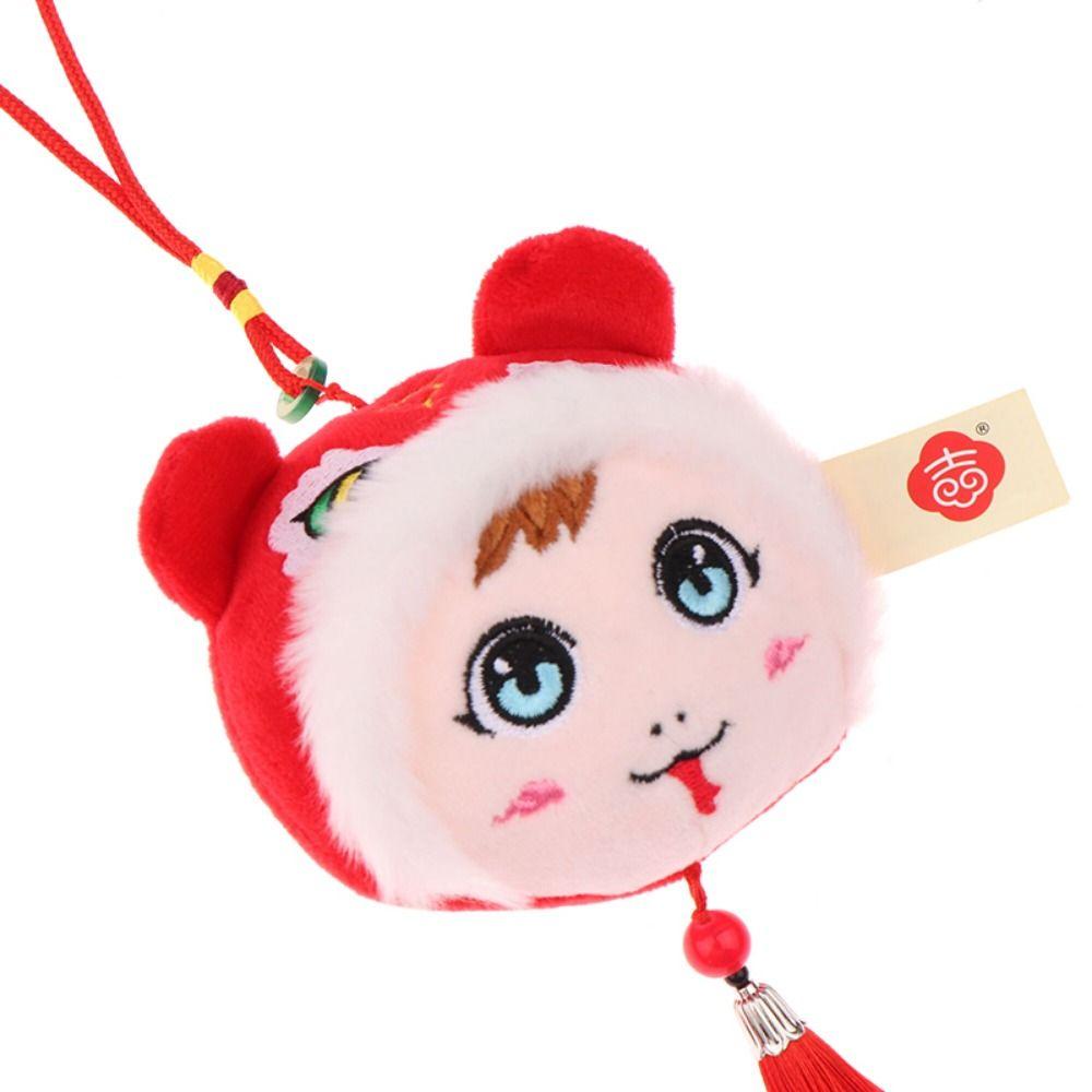 Handmade Snake Keychain Pendants Cartoon Zodiac Snake Mascot Spring Festival