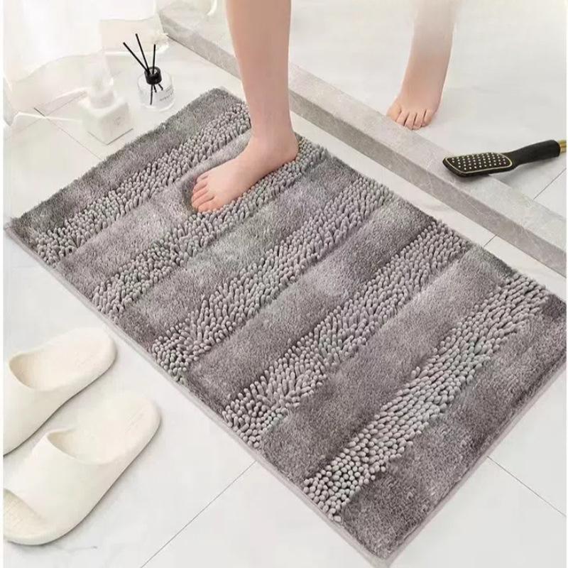 Chenille Pearl Yarn Bathroom Thickening Mat Bath Non-slip Carpets In Wash Basin Bathtub Side Floor Rug Shower Room Doormat Memory Foam 3D Pad