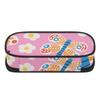 Pen Case 300D Polyester Printed Large Capacity Zipper Closure with Main Compartment Mesh Pocket and Pen Slots for Daily School Use