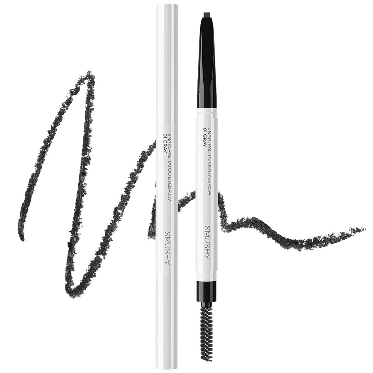 Smush Natural Tattoo Eyebrow, 01 Gray
