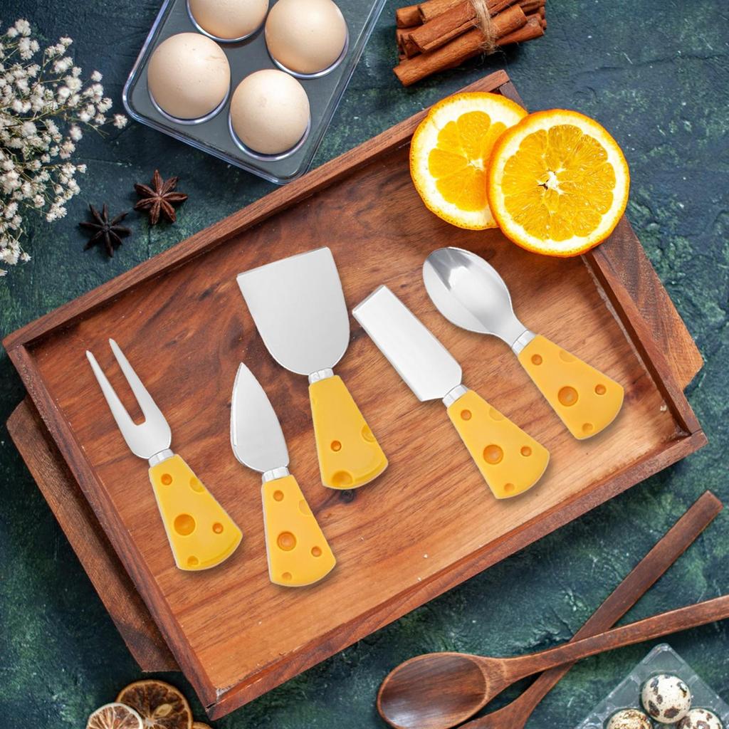 5 Pieces Cheese Knives Knife Set for Wedding Charcuterie Board Pastry