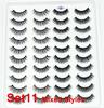 8/20 párov 15-20 mm prírodné 3D umelé mihalnice Makeup Kit Mink Lashes Predlžovanie norkových mihalníc