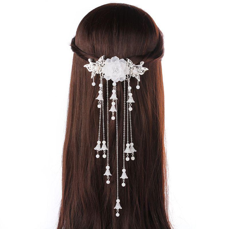 

Набор шпилек Феникс: Традиционный головной убор ханьфу с кисточками для классического танца и костюма феи.