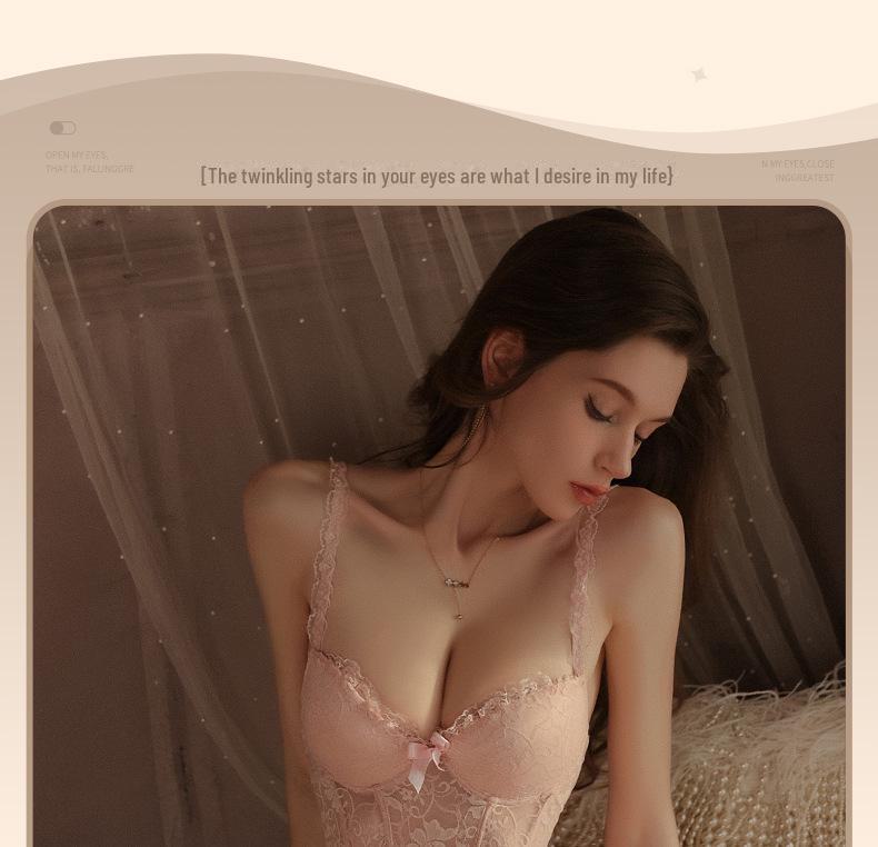 Manyan Sexy Lace Lingerie Set: Underwire Suspender Skirt & Slim Vest