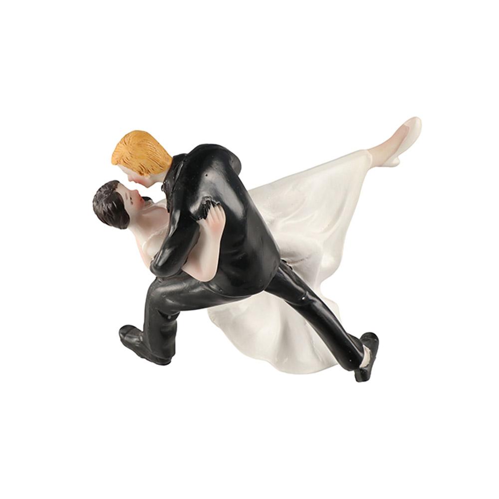 Resin Cake Toppers Dolls Romantic Marry Figurine Bride and Groom Figurines  Wedding