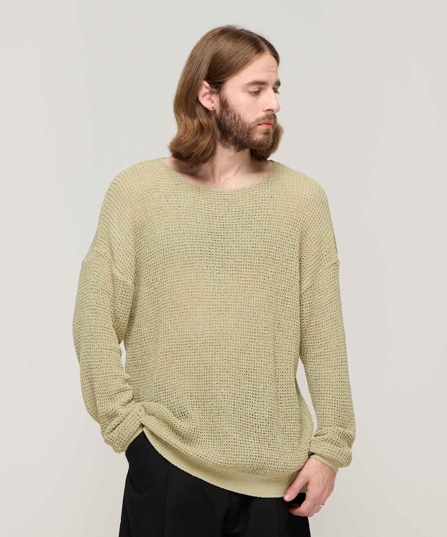 Cargo Bros Summer Scallop Waffle Cozy Knit (Khaki) Free