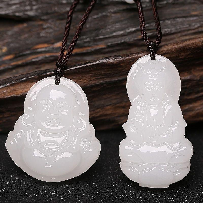 Přívěsek Guanyin Smějící se Buddha Pixiu Klidná přezka Náhrdelník pro muže a ženy Páry