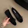 Fashion Bailamos Brand New Women Velvet Flats Fashion Round Toe Shallow Mary Jane Shoes Soft Casual Ballet Shoes Slingback Shoes Muje
