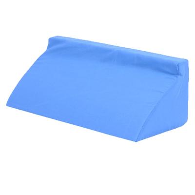 Almofada Cunha Azul Triângulo Espuma Zíper Oculto Removível Lavável Almofada para Dormir para Suporte das Costas