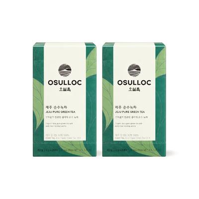 O'Sulloc Jeju Pure Green Tea 20 Pieces X 2