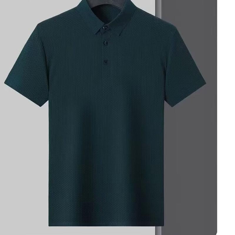 

Мужская футболка-поло с коротким рукавом и лацканами, летняя футболка в корейском стиле, приталенная, новая, универсальная, топ 3XL