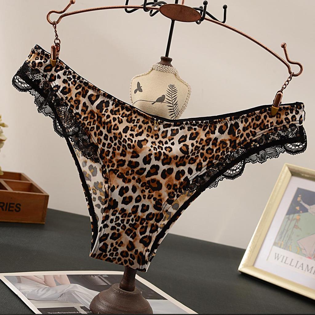 Diaochan Women's Silky Triangle Panties - Floral Lace, No Panty Lines