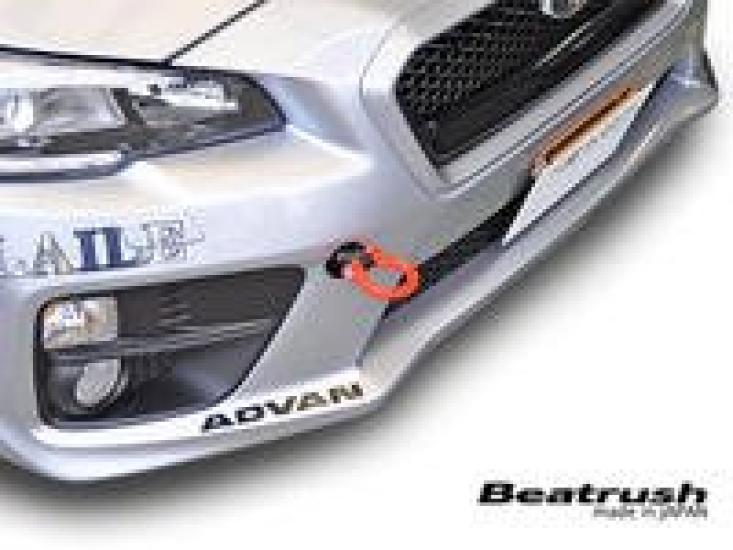 Beatrush Front Swing Tow Hook for Subaru WRX Sti VAB compatible with Applied Model D and later (Red) (Not (February 2017) models) [S106024TF-FSA]