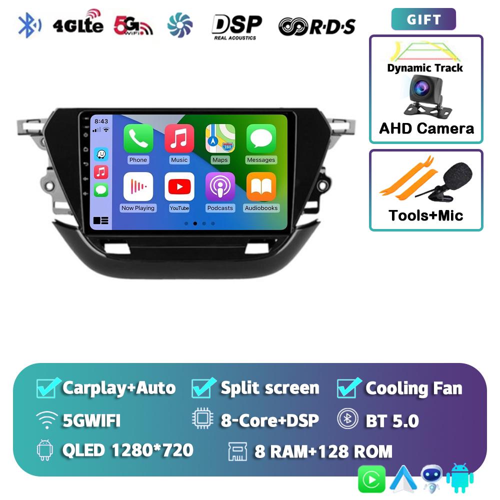 Android 14 Carplay Auto 2din For Opel Corsa F 2019 - 2025 Autoradio Car Radio Multimedia Video Player Navigation GPS Stereo DSP