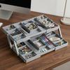 Foldable Makeup Drawer Organizer Collapsible Plastic Jewelry Holder Organizer 2/3 Layer Portable Expandable Drawer Organizer