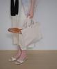 Carmonde Frame Tote Bag_Natural