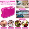 WaterProof Clear Travel Makeup Organizer Bag For Purse Cute Preppy Cosmetic Zipper Pouch Transparent PVC Nylon Coin Sanitary Napkin Storage Case