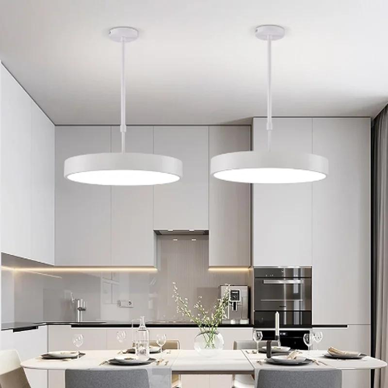 Modern simple led round ceiling lamp creative personality chandelier restaurant study clothing store shop office