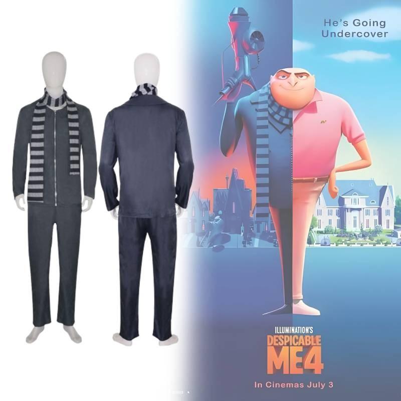 Stylish Gru Cosplay Outfit For Despicable Me Featuring Soft And Stretchy Fabric For Events