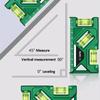 Horizontal & Vertical Measure Mini Protractor Pocket Woodworking Level Gauge Magnetic Level Gauge