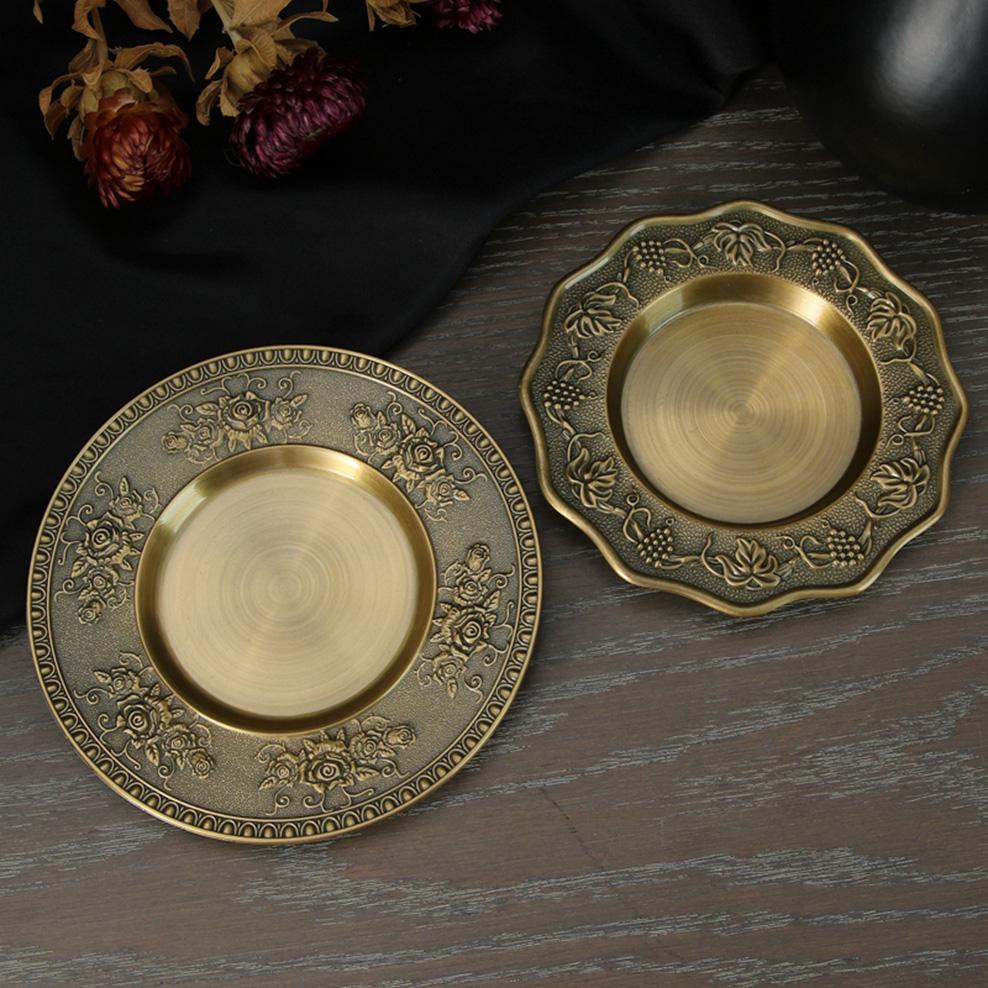 Wine Glass European Retro Liquor Glass Alloy Goblet Antique Alcohol Set Wine Cabinet Home Decoration Ornaments Bronze Wine Cup