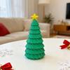 Festival Tree Ornament 3D Printed Christmas Figurine, Yellow Star Topper Statue, Mini Holiday Decor Decoration for Home Office, Gift Xmas