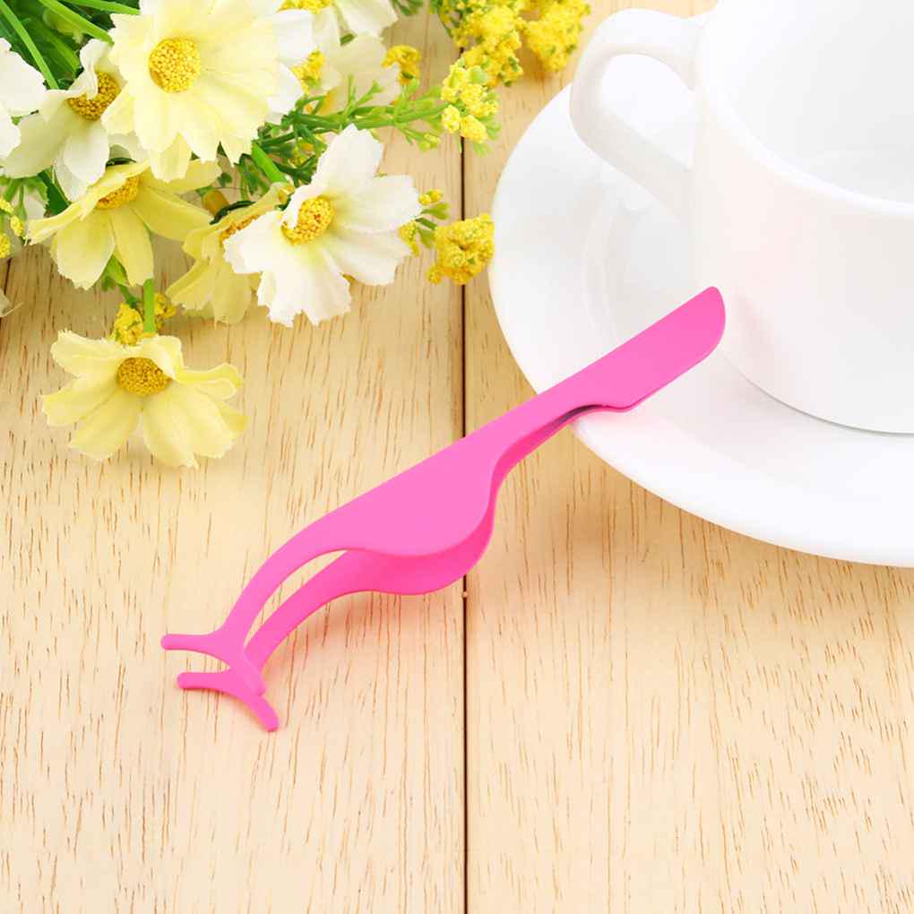 Multi-function False Eyelash Curler Tweezers Artificial Eyelashes Extension Applicator Tool