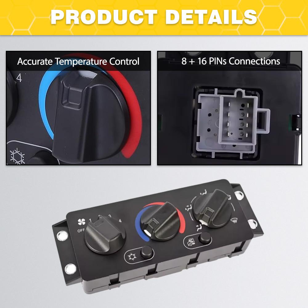 A/C Heater Climate Control Pannel Air Condition Module for Mack CHU612 CHU613 2008-2018 25110700 70826280 8+16pins