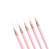 5-Piece Fine Line Nail Art Brush Set for Outlining, Painting Flowers, Line Drawing, and Color Mixing