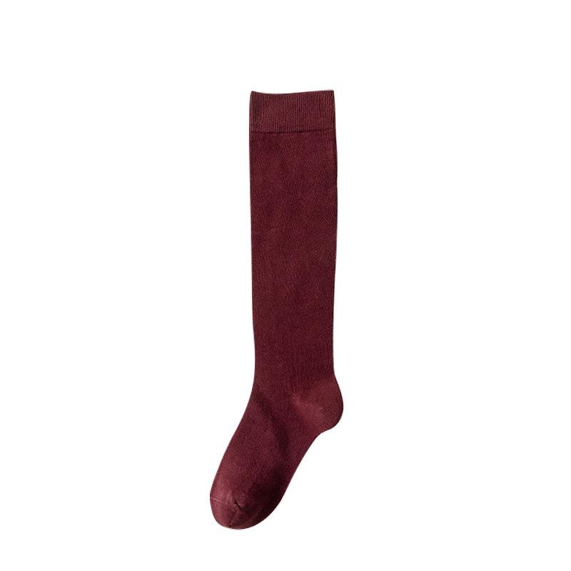 Female Spring and Autumn Cotton Pressure Thin Long Leg Socks