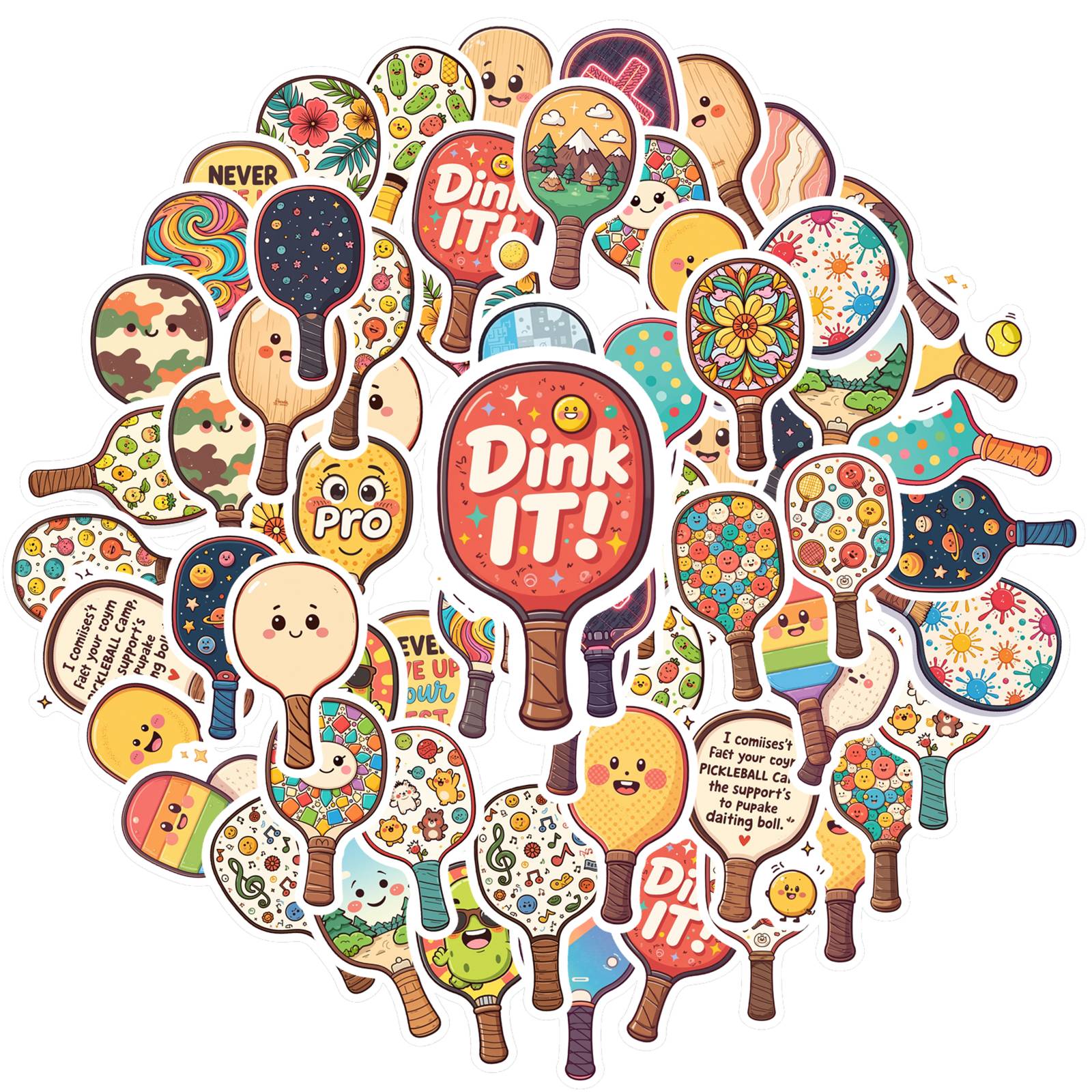

35pcs Colorful Inspirational Stickers Playful Funny Stickers Stationery Stickers For Notebook Luggage Mobile Phone Cup