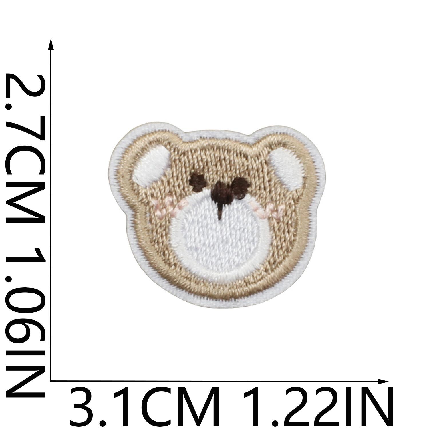 Candy Ice Cream Embroidery Cloth Sticker Rainbow Pony Patch Sticker Cute Little Rabbit Computer Embroidery Label Bag Decoration no. 23_3 pieces