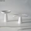 Minimalist White Wood Trays Decorative Cake Stand Fruit Bowl Snack Dessert Plate Fruits Plate Coffee Table Home Fruit Tray