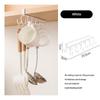 Heavy Duty Adhesive Storage Hook Rack 12 Hooks No Drilling Multiuse Organizer for Wardrobe Kitchen Cup Cabinet Bathroom